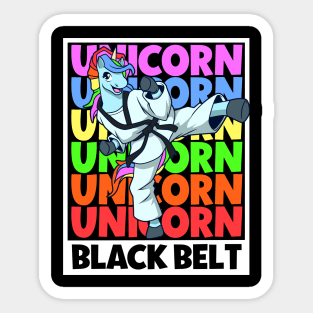 Unicorn - Tang Soo Do Black Belt Sticker